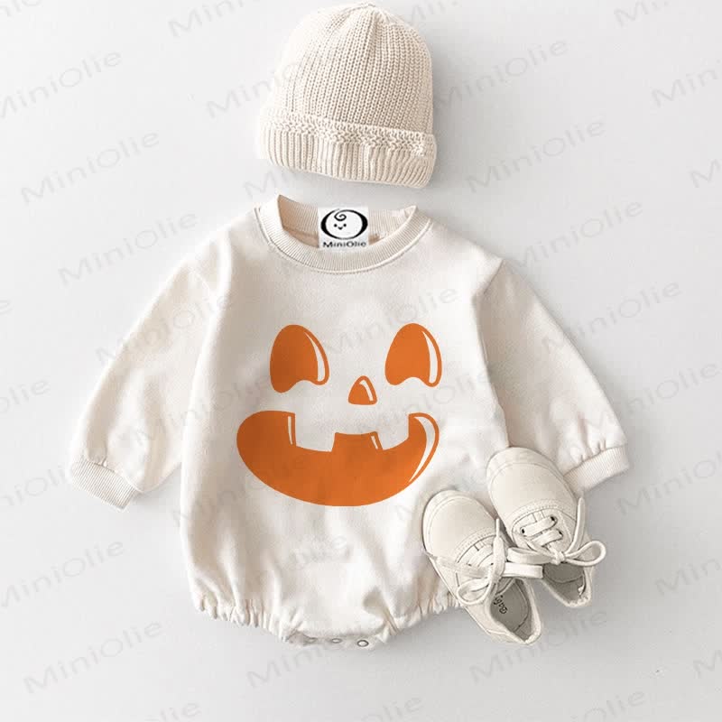 Baby Smile Kürbis Weißer Bodysuit - Weiß - 18-24M - image 1