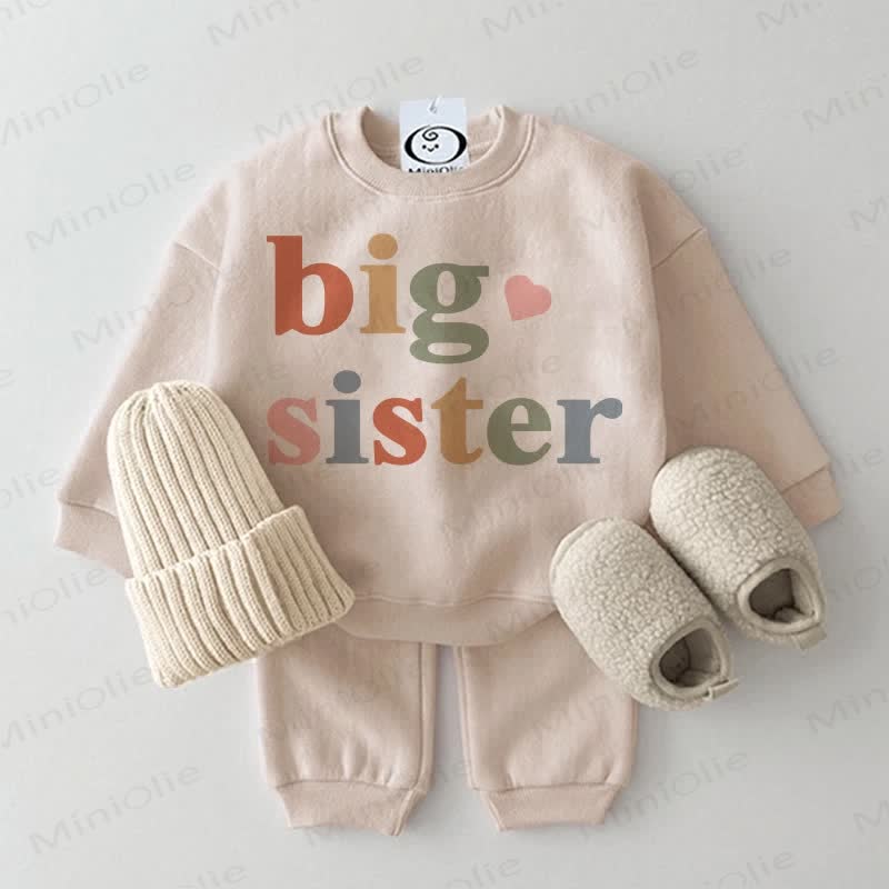BIG SISTER Baby 2-teiliges Beige Set - Beige - 2-3J - image 1