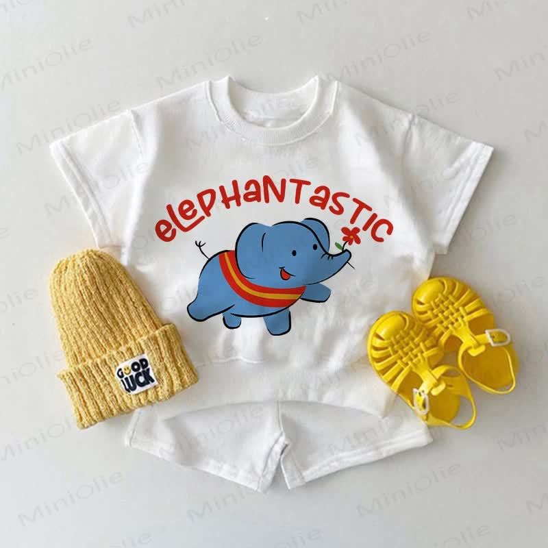 ELEPHANTASTIC Baby 2-teiliges weißes Set - Weiß - 2-3J - image 1