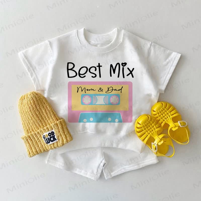 BEST MIX MOM&DAD Baby 2-teiliges weißes Set - Weiß - 2-3J - image 1
