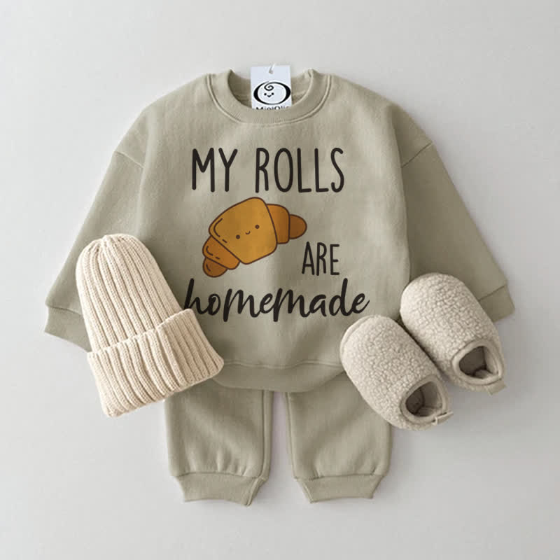 MY ROLLS ARE HOMEMADE Baby 2-teiliges Set - Grau Grün - 2-3J - image 1