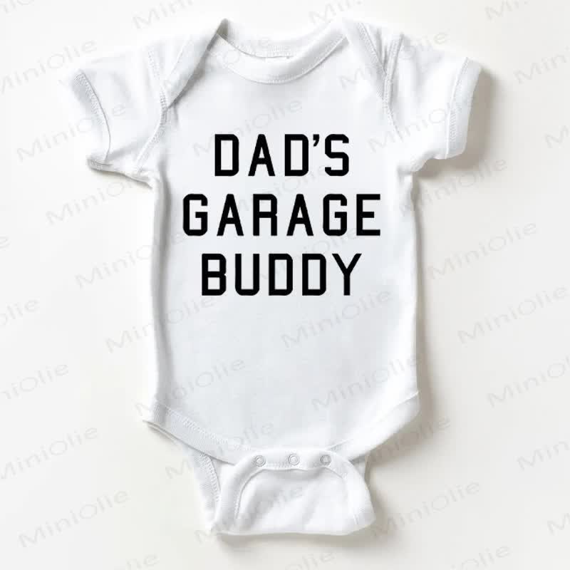 DAD'S GARAGE BUDDY Baby Weißer Bodysuit - Weiß - 18-24M - image 1