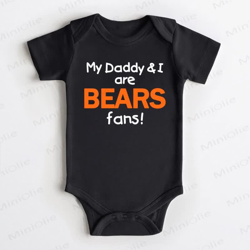 MY DADDY&I ARE BEARS FANS! ! Baby - Schwarz - 18-24M - image 2