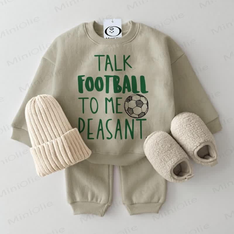 TALK FOOTBALL TO ME PEASANT Baby 2-teiliges Grau Grün Set - Grau Grün - 2-3J - image 1