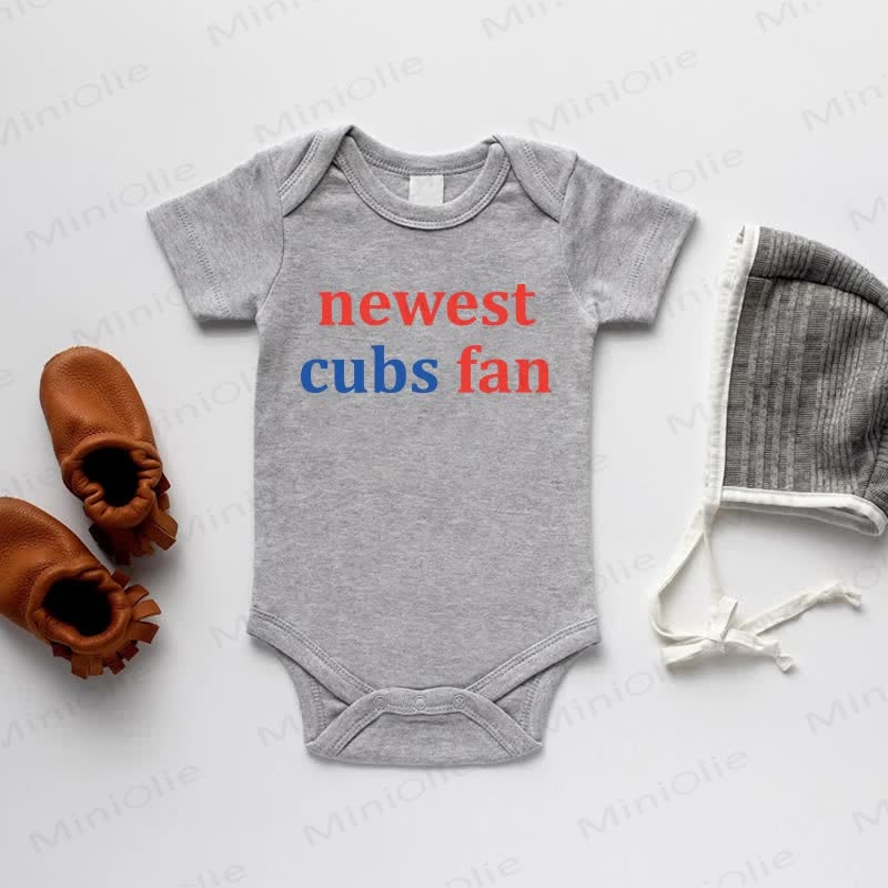 NEWEST CUBS FAN Baby Bodysuit - Grau - 18-24M - image 2
