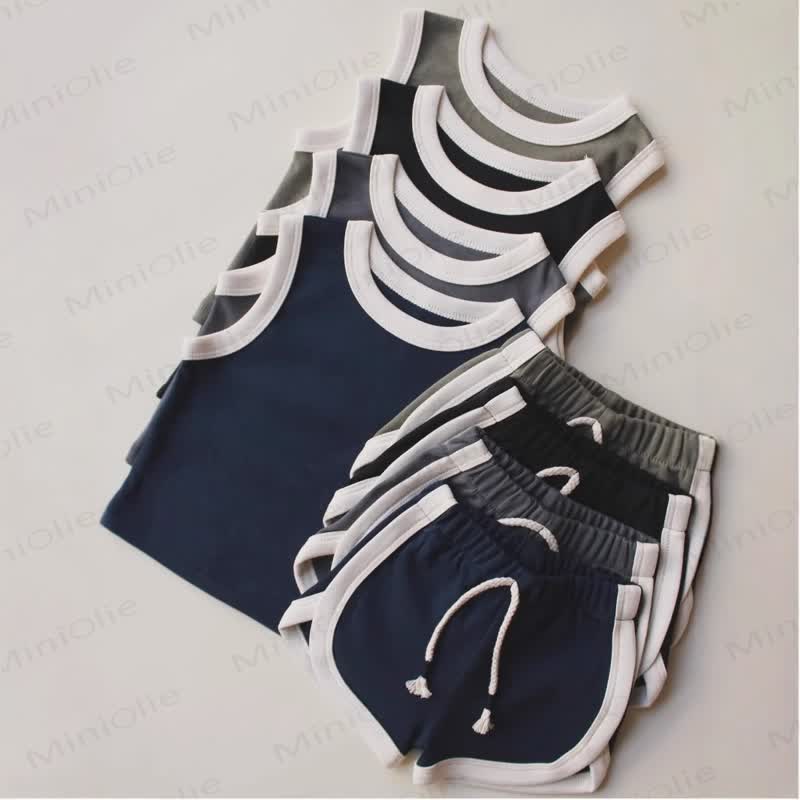 2-teiliges , schlichtes, ärmelloses Baby Set - image 2
