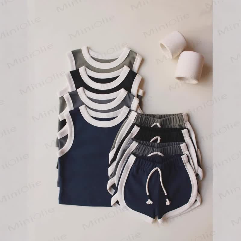 2-teiliges , schlichtes, ärmelloses Baby Set - image 1
