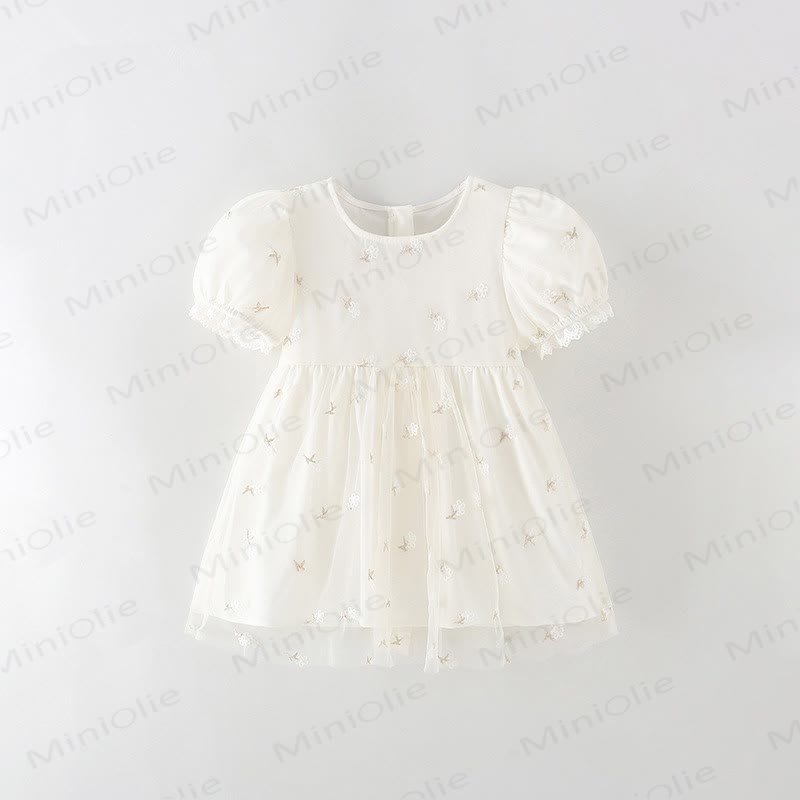 Weißes Kleid mit Blume für Kleinkind - Weiß - 12Y - image 1