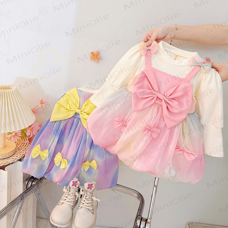 Baby Kleinkind Schöne Schleife Charmantes Kleid - image 2