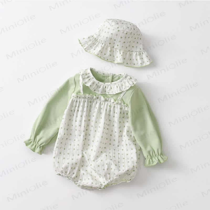 Baby - Bodysuit mit Waffel und Hut - Grün - 18-24M - image 1
