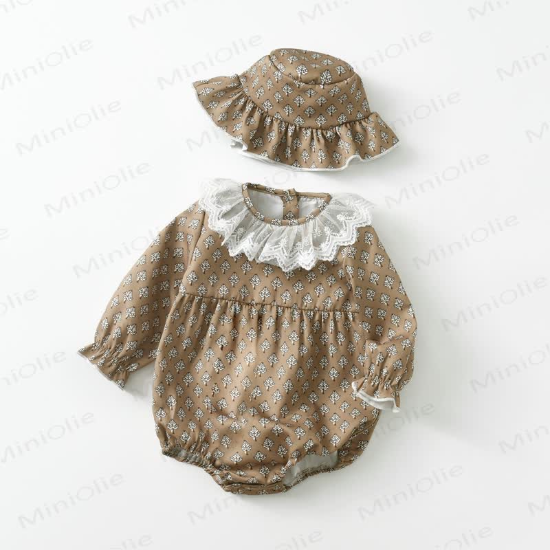 Baby Tree Bodysuit mit Hut - Khaki - 18-24M - image 1