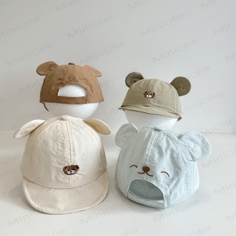 Schirmmütze mit Bärenstickerei für Baby - image 1