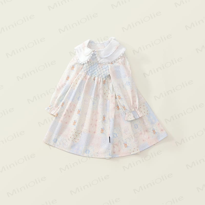 Kleinkind Schöne Tier Katze Plaid Kleid - image 2