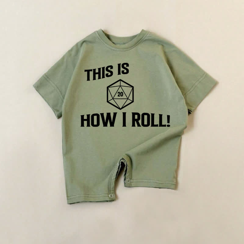 THIS IS HOW I ROLL Baby Grüner Strampler - Grün - 18-24M - image 1