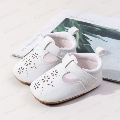 Baby Mädchen Schöne Blume Design Schuhe - Weiß - 7C - image 3