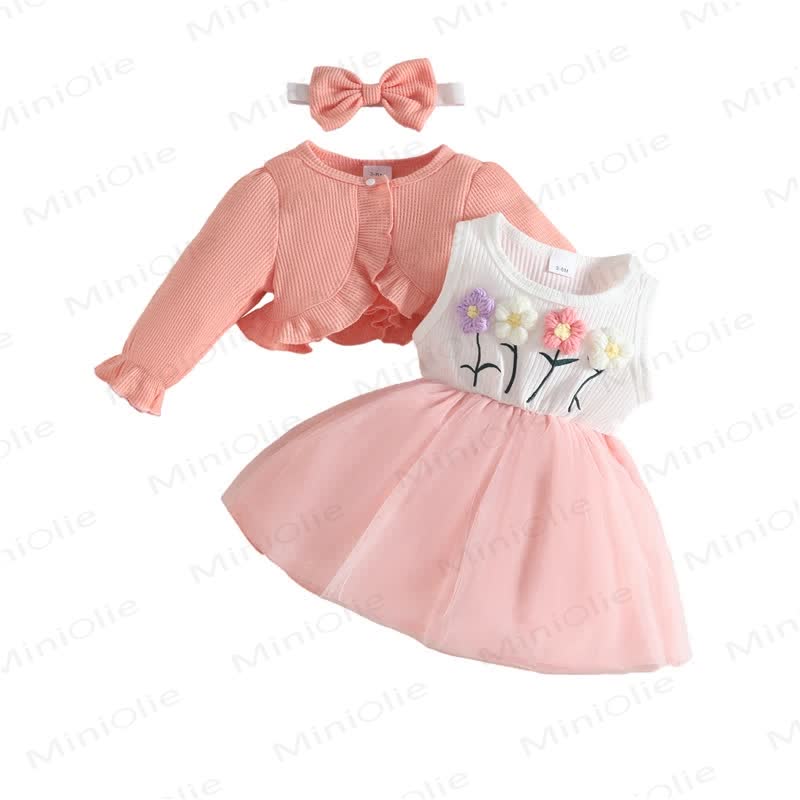 Baby 2-teiliges Blume - Set mit Stirnband - image 4