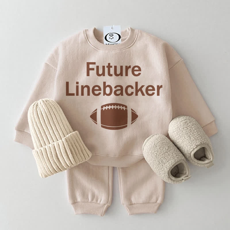 FUTURE LINEBACKER Baby 2-teiliges Beige Set - Beige - 2-3J - image 1