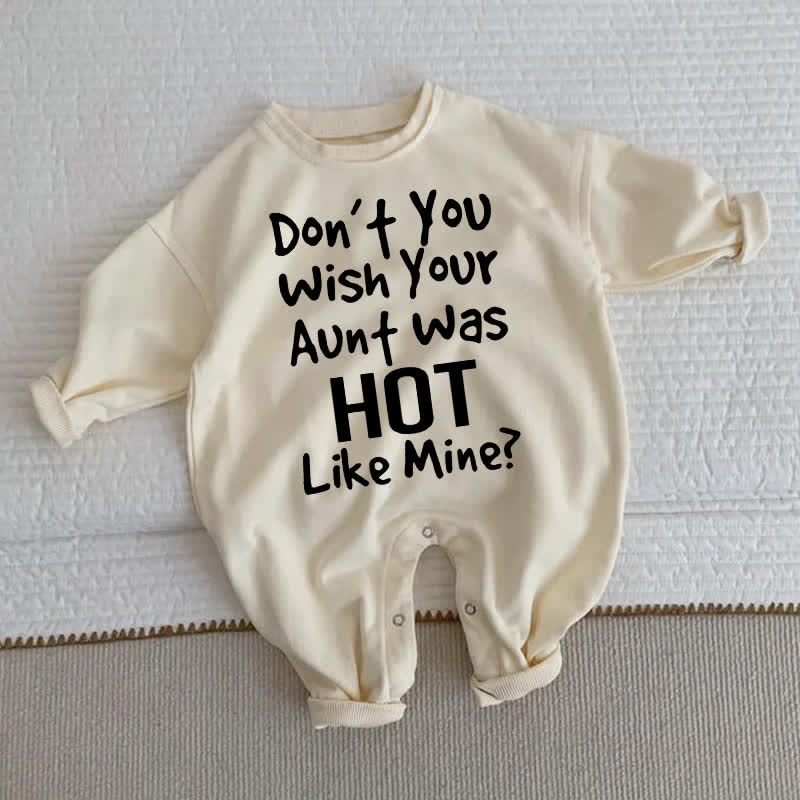DON'T YOU WISH YOUR AUNT WAS HOT LIKE MINE? Baby - Strampler in Beige - Beige - 2-3J - image 1