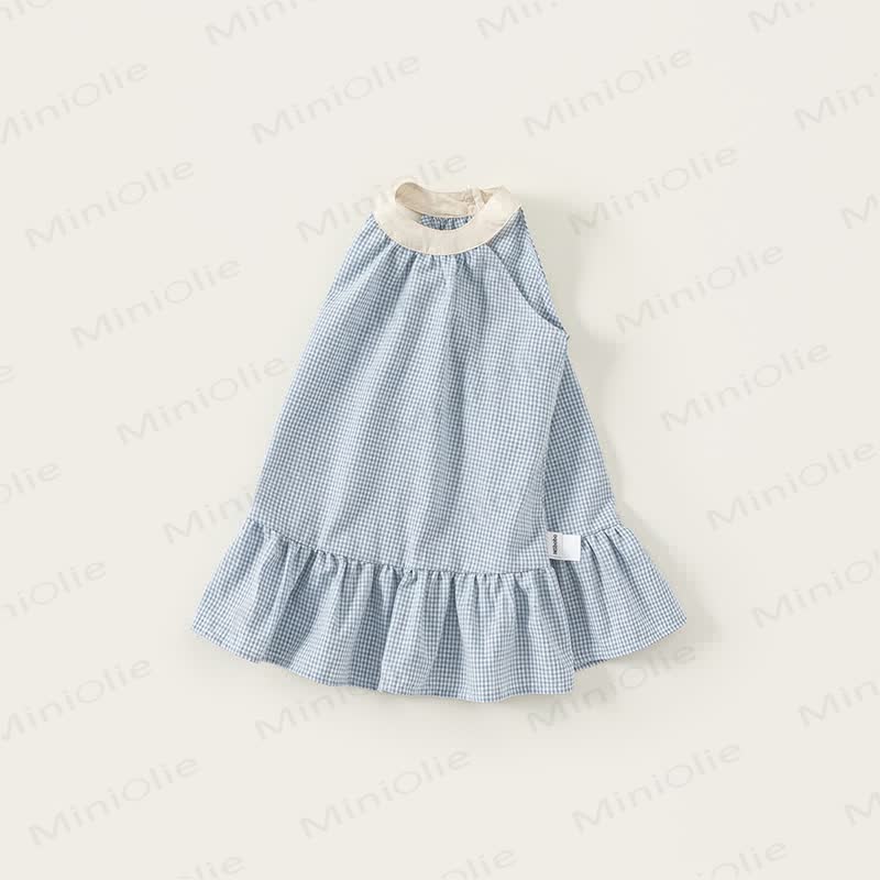 Blau Plaid Kleid für Kleinkind - image 2