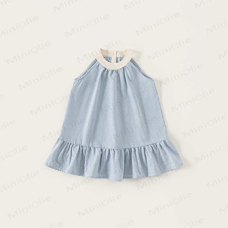 Blau Plaid Kleid für Kleinkind - Blau - 10Y - image 1
