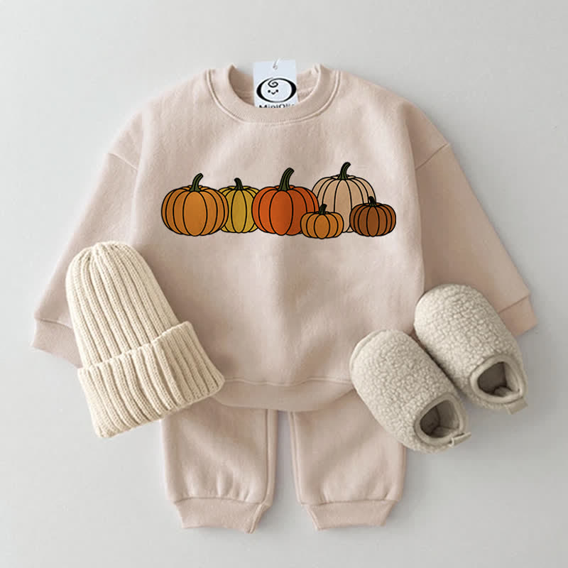 2-teiliges Baby Set mit sechs Kürbissen in Beige - Beige - 2-3J - image 1