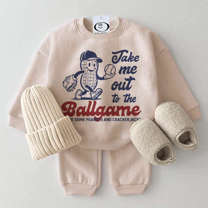 TAKE ME OUT TO THE BALLGAME Baby 2-teiliges Beige Set - Beige - 2-3J - image 1