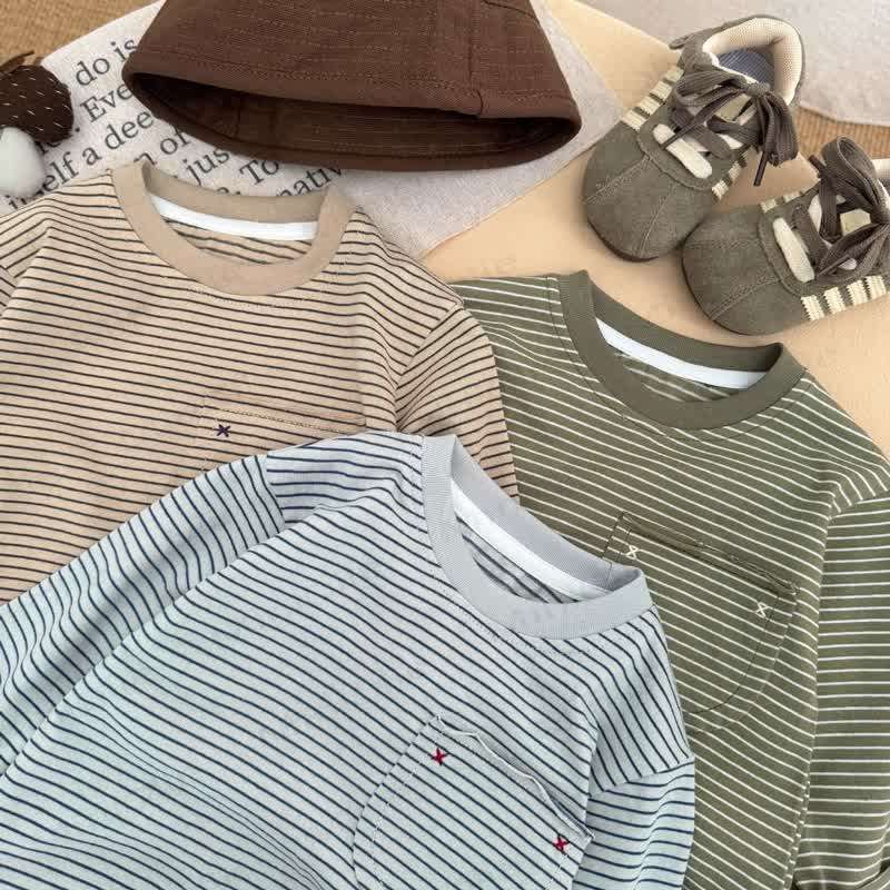 Streifen Baselayer-T-Shirt für Baby und Kleinkind - image 2