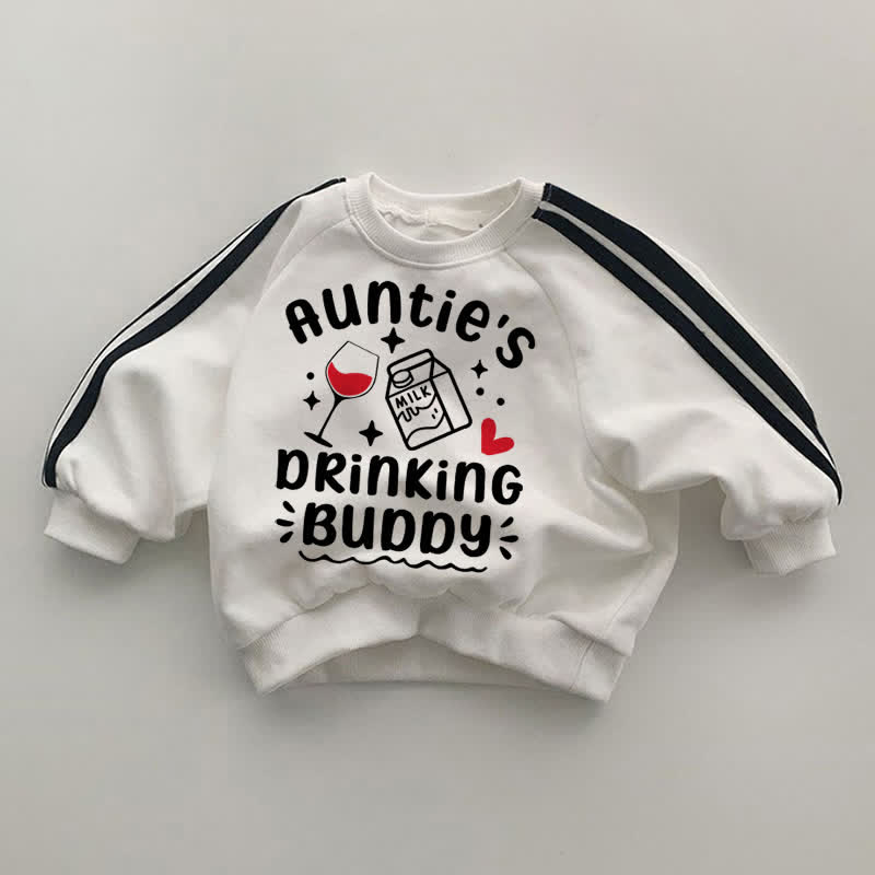 AUNTIE'S DRINKING BUDDY Baby Weißes Sweatshirt - Weiß - 2-3J - image 1