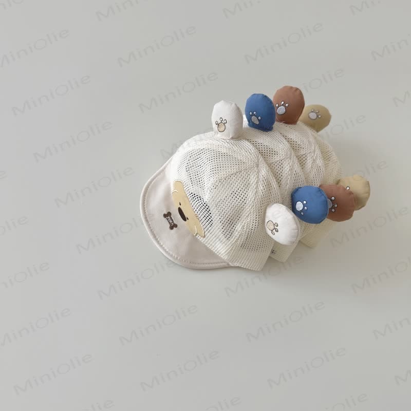 Atmungsaktive Schirmmütze mit schönem Welpen-Motiv für Baby - image 2