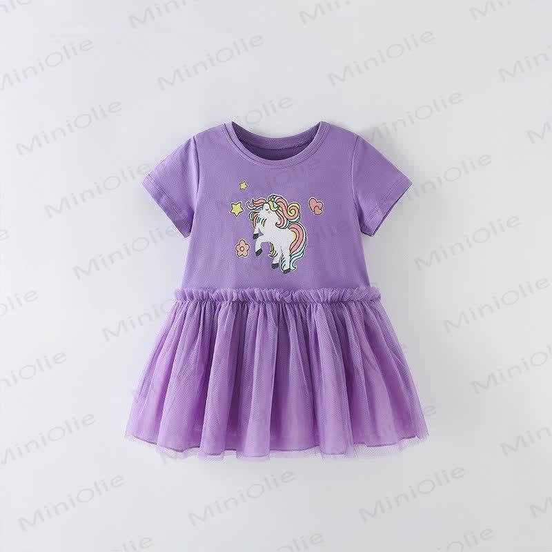 Lila Einhorn Kleid für Kleinkind - Lila - 12Y - image 1