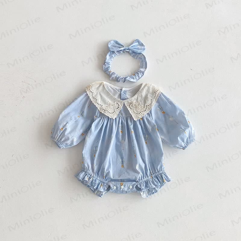 Baby Bodysuit mit Heißluftballon und Stirnband - image 2