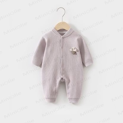 Baby Strampler mit Pilz-Patch und Waffel - Lila - 18-24M - image 4
