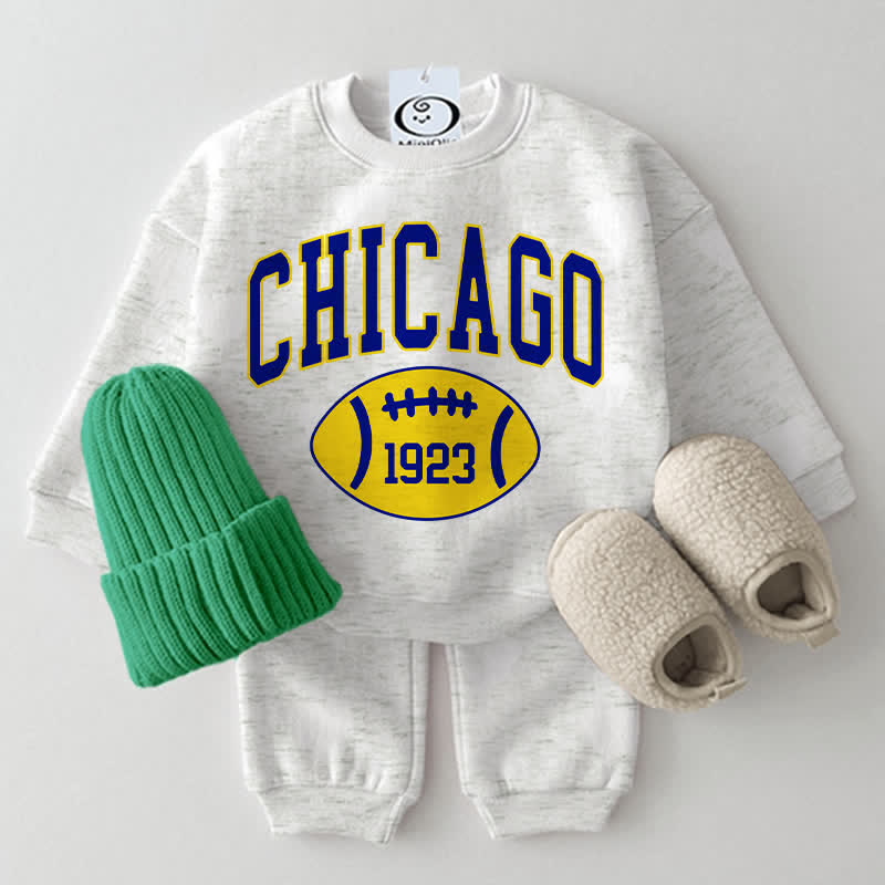 CHICAGO 1923 Baby Rugby 2-teiliges Hellgrau Set - Hellgrau - 2-3J - image 1