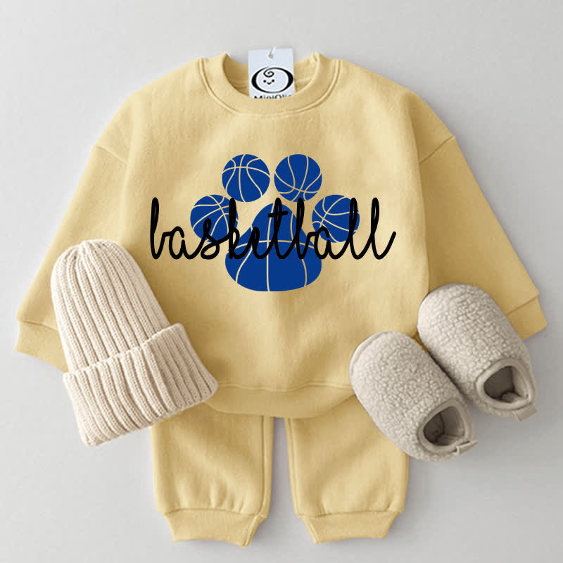 BASKETBALL Baby Paws 2-teiliges Gelb Set - Gelb - 2-3J - image 1