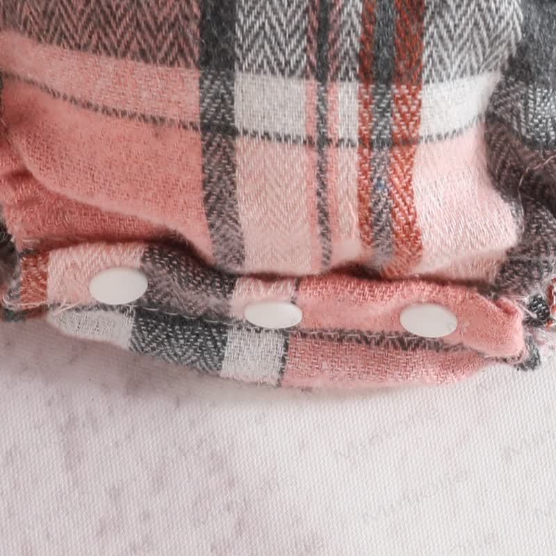 Baby Bodysuit mit Plaid Schleife und Stirnband - image 14