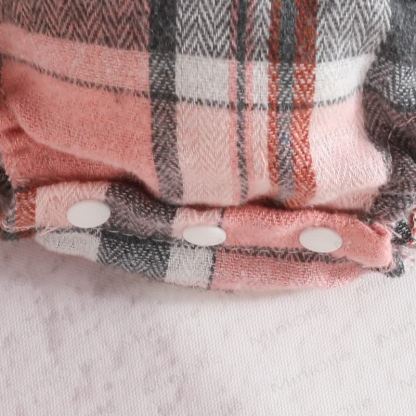 Baby Bodysuit mit Plaid Schleife und Stirnband - image 14