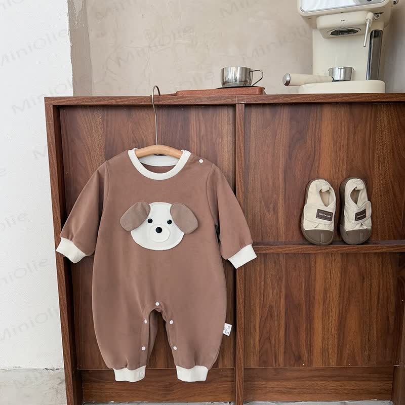 Baby Strampler mit Hundepatches in Strampler - image 2