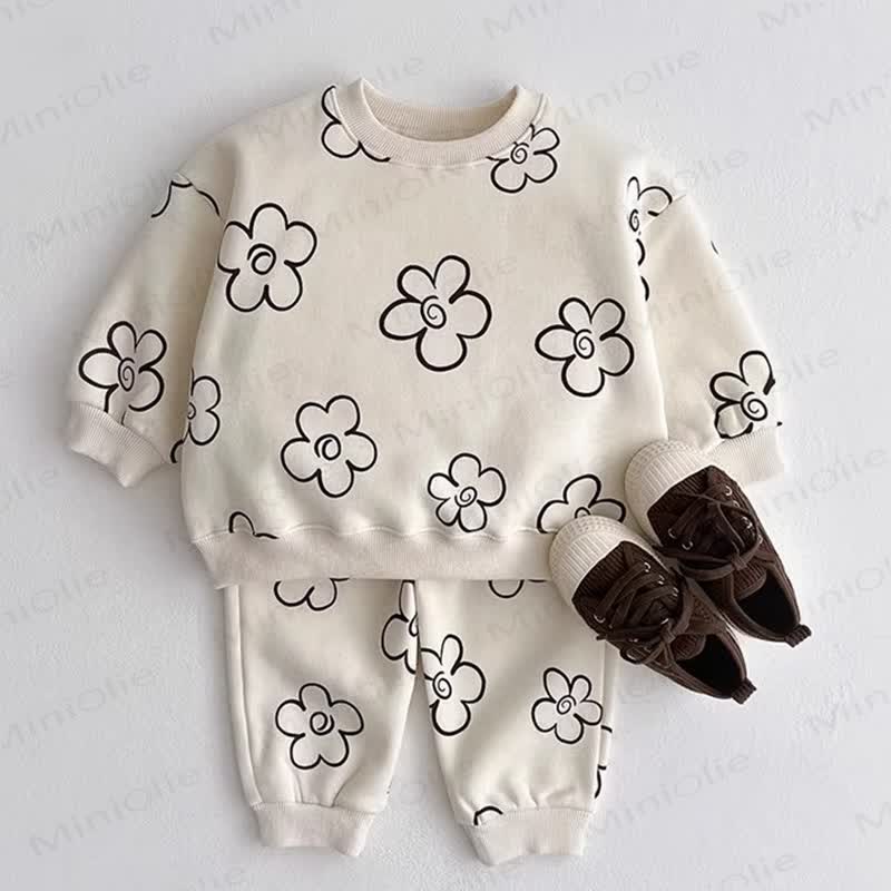 2-teiliges Set aus Sweatshirt und Hose für Baby und Kleinkind - Schwarz - 5-7J - image 2