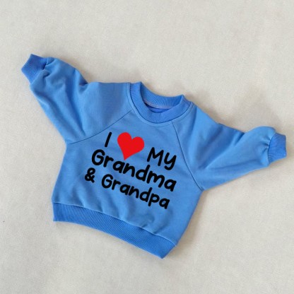 I LOVE MY GRANDPA AND GRANDMA , Baby Sweatshirt - Blau - 3-5J - image 1