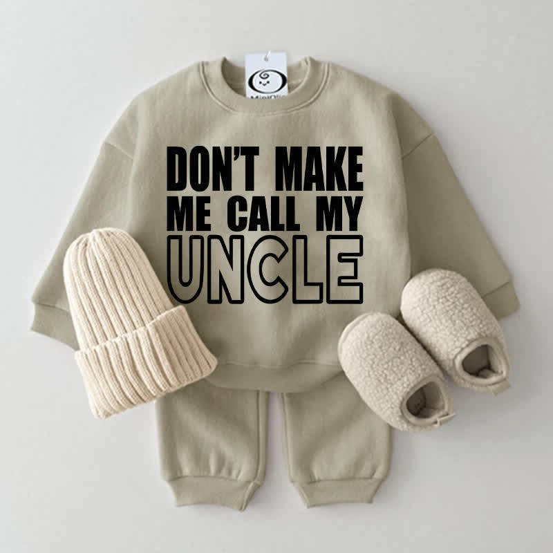 DON'T MAKE ME CALL MY UNCLE, Baby Set, 2-teilig , Grau Grün - Grau Grün - 2-3J - image 1