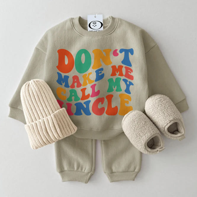 DON'T MAKE ME CALL MY UNCLE, Baby Set, 2-teilig , Grau Grün - Grau Grün - 2-3J - image 1