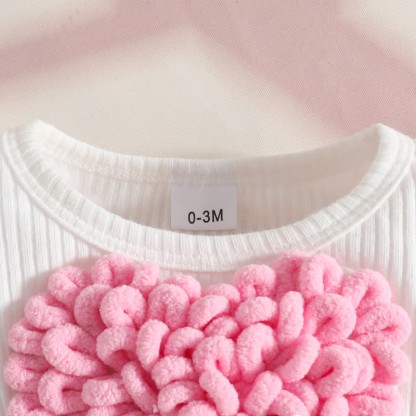 Baby Bodysuit mit geripptem Herz Rock und Stirnband - image 20