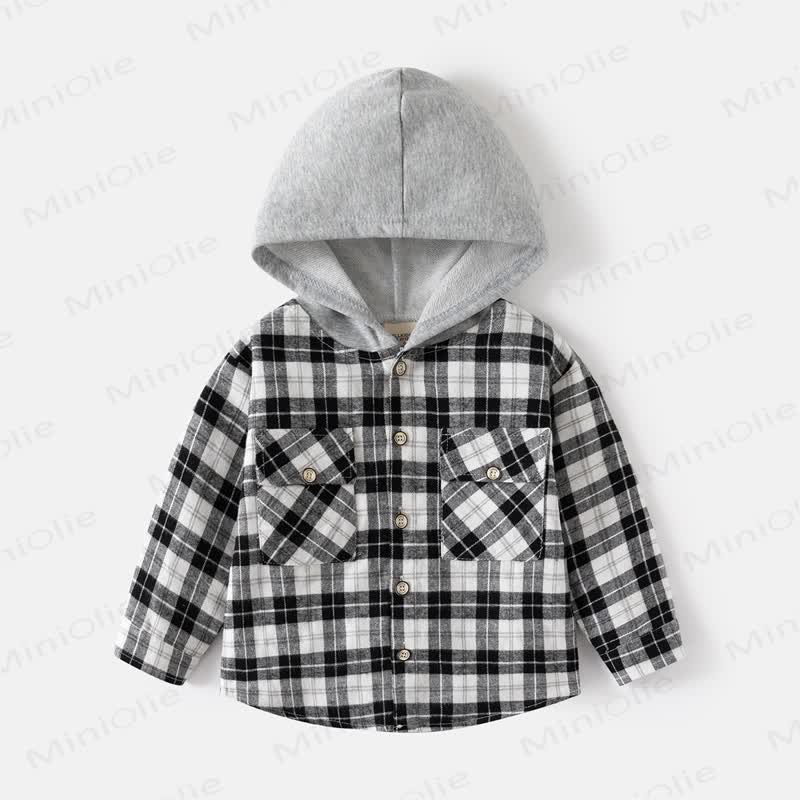 Kariertes Plaid für Kind (Jungen) - Schwarz - 8Y - image 1
