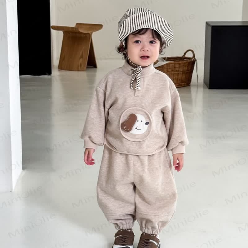 2-teiliges Set mit Welpen-Patch für Baby und Kleinkind - image 1