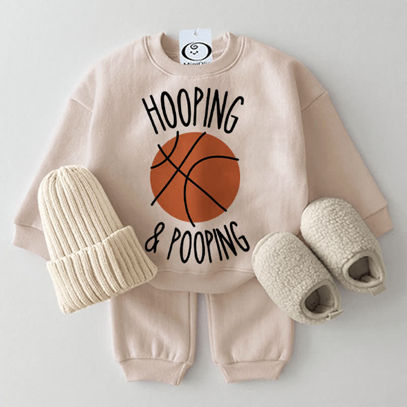 HOOPING & POOPING Baby 2-teiliges Beige Set - Beige - 2-3J - image 1