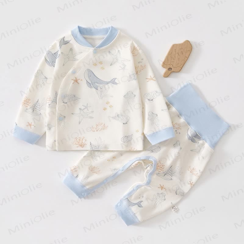 2-teiliges Baby Set mit Cartoon- Spitze und Hose - Wal - 2-3J - image 5