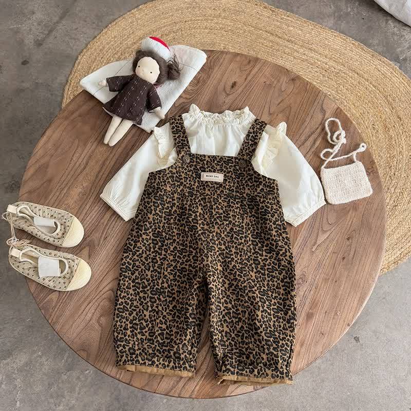 Baby Overalls mit Leopardenmuster oder Beige Spitze - image 1