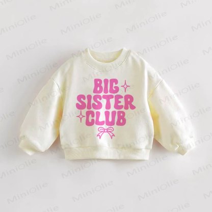 BIG SISTER CLUB Baby Kleinkind Schleife Sweatshirt - Creme - 3-5J - image 1