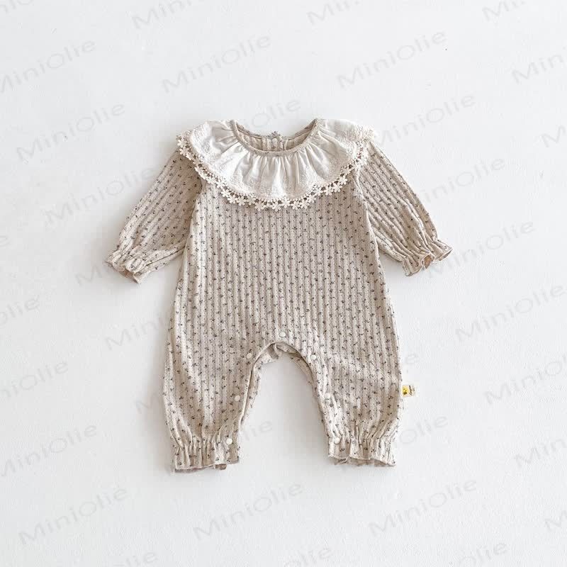 Grauer Strampler mit Blumen für Baby (Mädchen) - Grau - 2-3J - image 5