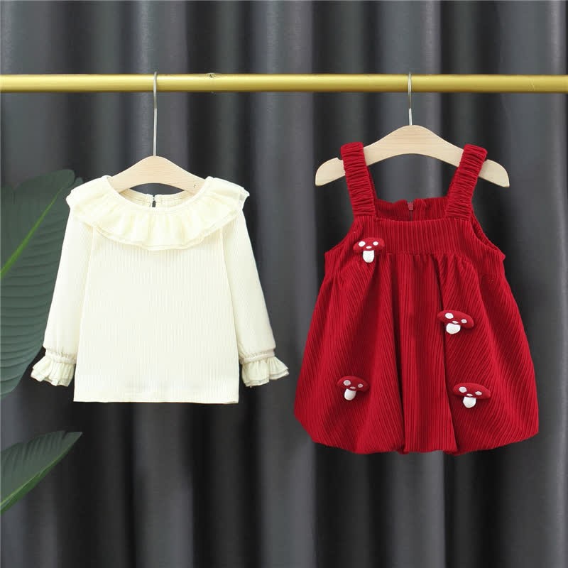 2-teiliges Set aus Kleid und Spitze mit Pilzmotiv für Baby - image 5